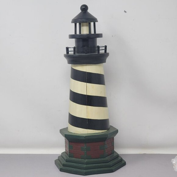 Heritage Mint Nautical Collection 13"‎ Candy Cane Lighthouse Decorative Figurine - Picture 4 of 16